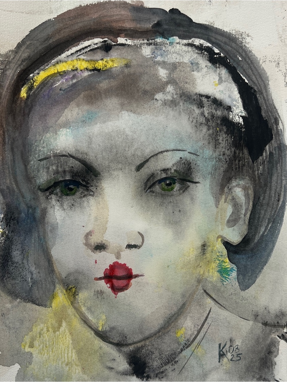 The Lost Portrait – Original Watercolor, 11x14 (27.9 x 35.6 cm)